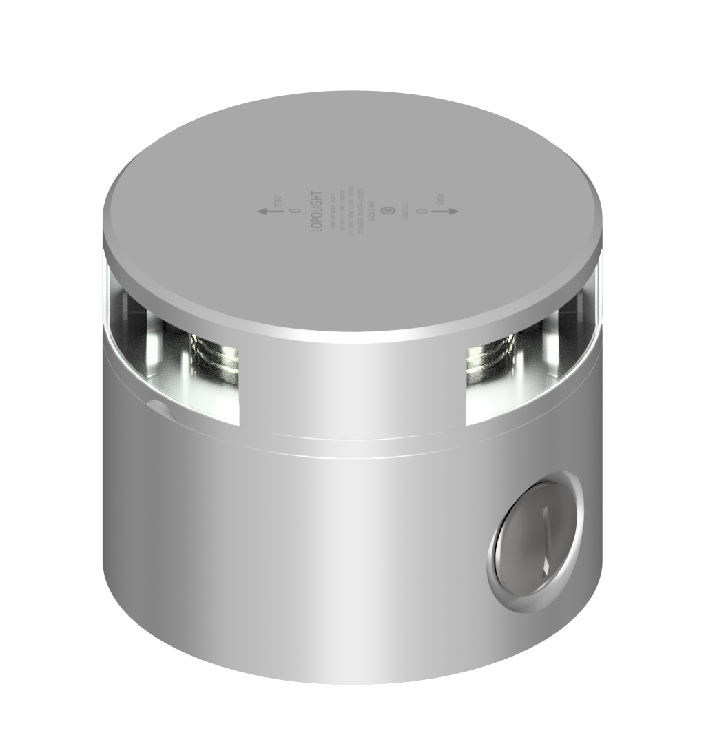 3nm 180° White, silver anodized 3nm 180° White, silver anodized